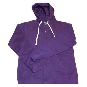 Men’s SMALL Lightweight Purple Zip Hoodie